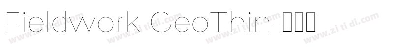 Fieldwork GeoThin字体转换 Fieldwork GeoThin字体转换
